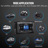 10A 12V 24V Lead Acid AGM Lithium Battery Charger