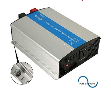 GIANDEL 2200W Pure Sine Wave Power Inverter 12V DC to 110V 120V AC with 20A  Solar Charge Control and Remote Control&LED Display and Dual AC Outlets